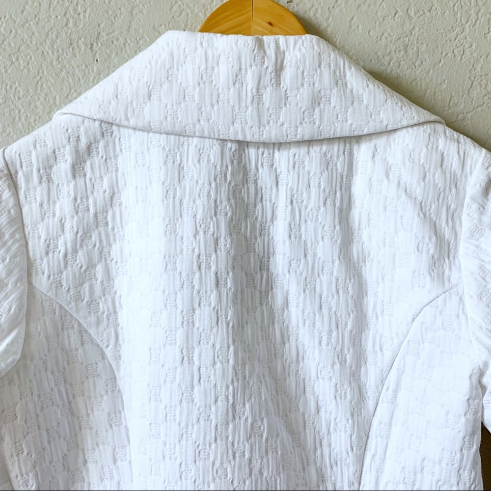 NWT CABI 212 White Club Blazer Jacket Textured XS - Picture 9 of 13